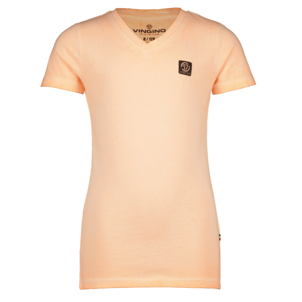 T-Shirt Basic-vneck-wash
